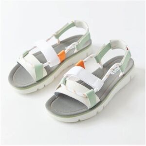 Camper Oruga Sporty Multi White Green Orange Sandals